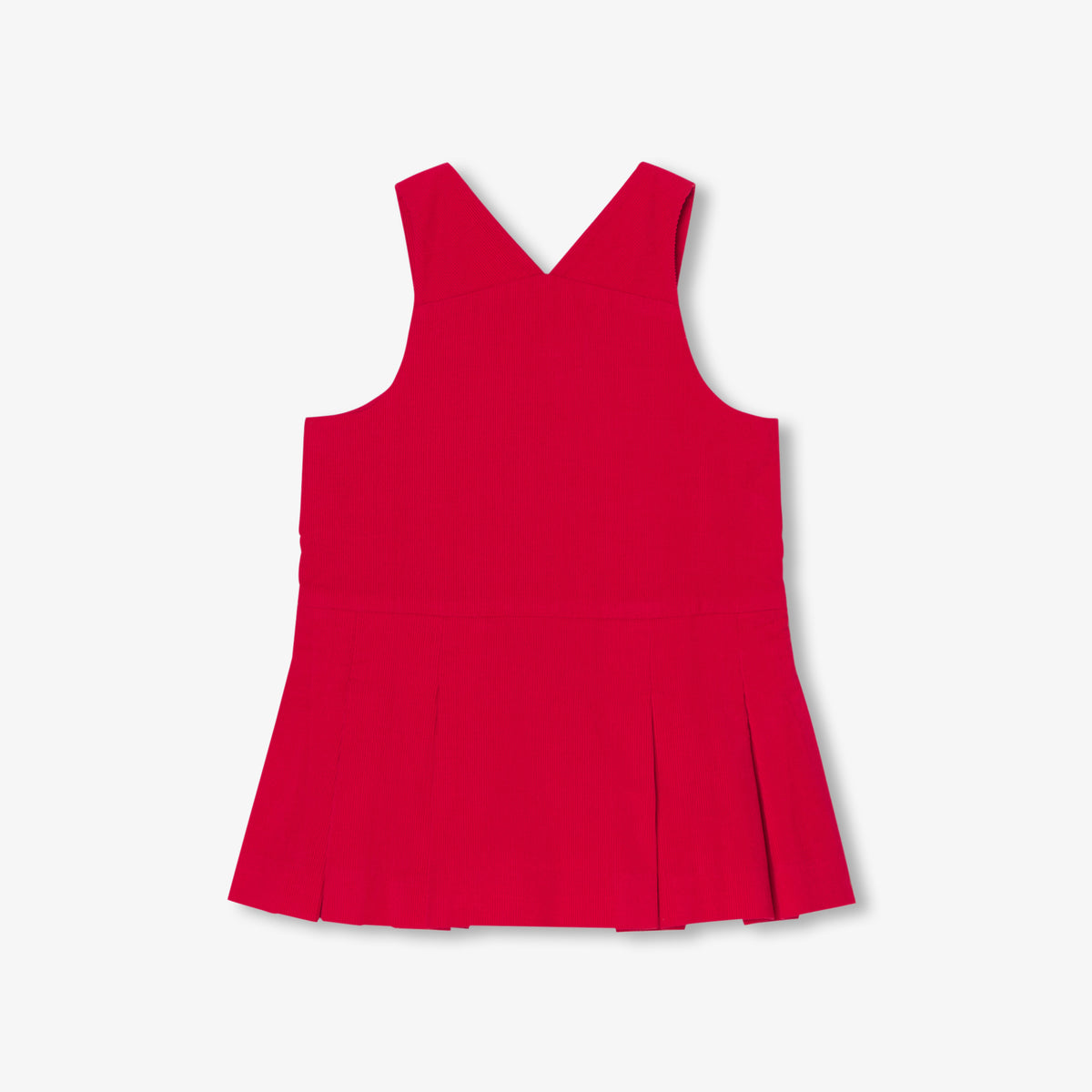 Robe Chasuble/ Ss Mches - Coquelicot - Fille