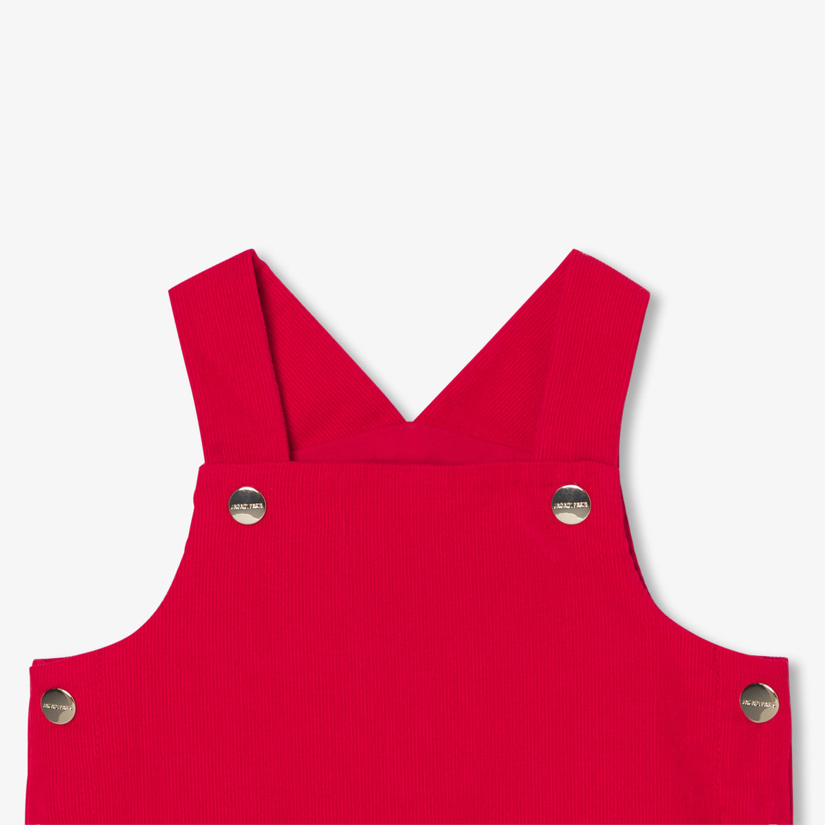 Robe Chasuble/ Ss Mches - Coquelicot - Fille