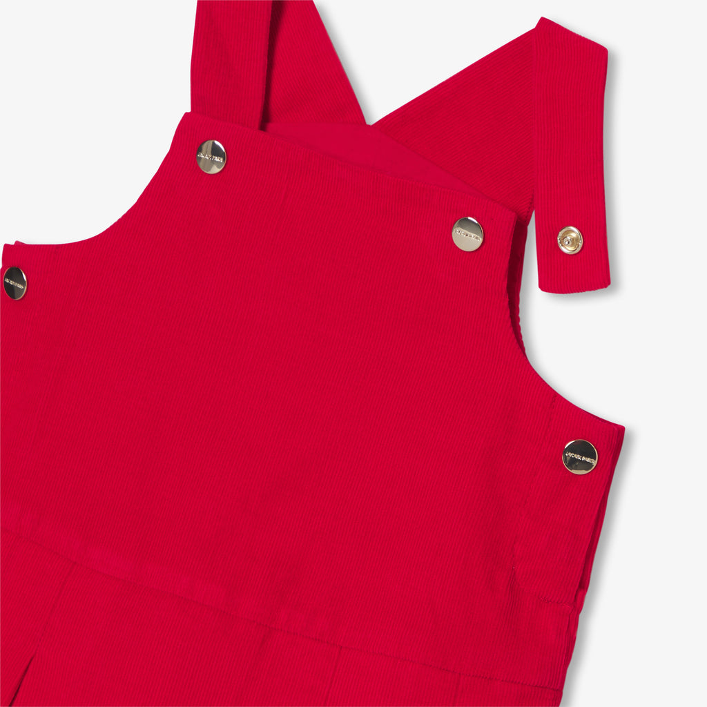 Robe Chasuble/ Ss Mches - Coquelicot - Fille