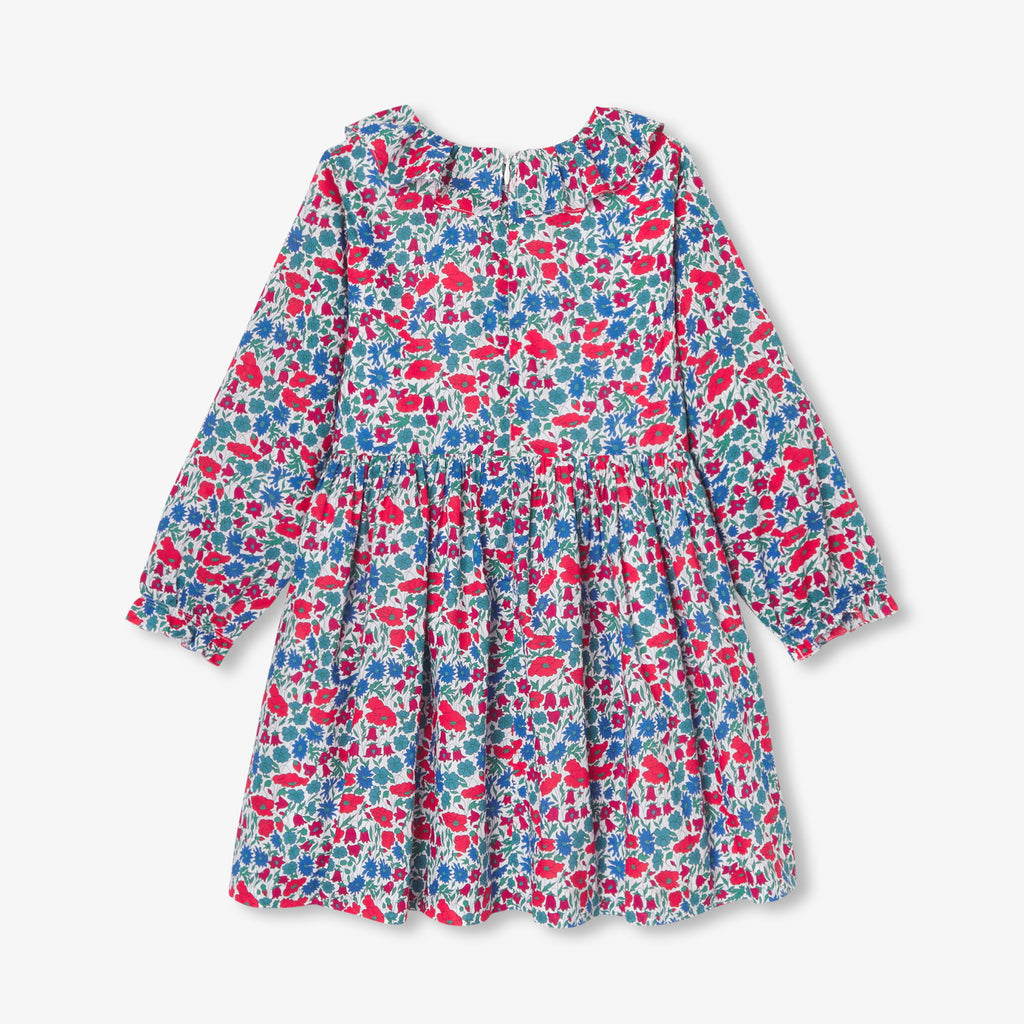 Robe Avec Manches - Blanc/Multico - Fille