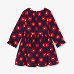 Robe Avec Manches - Marine/Multico - Fille
