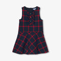 Robe Chasuble/ Ss Mches - Marine/Rouge - Fille