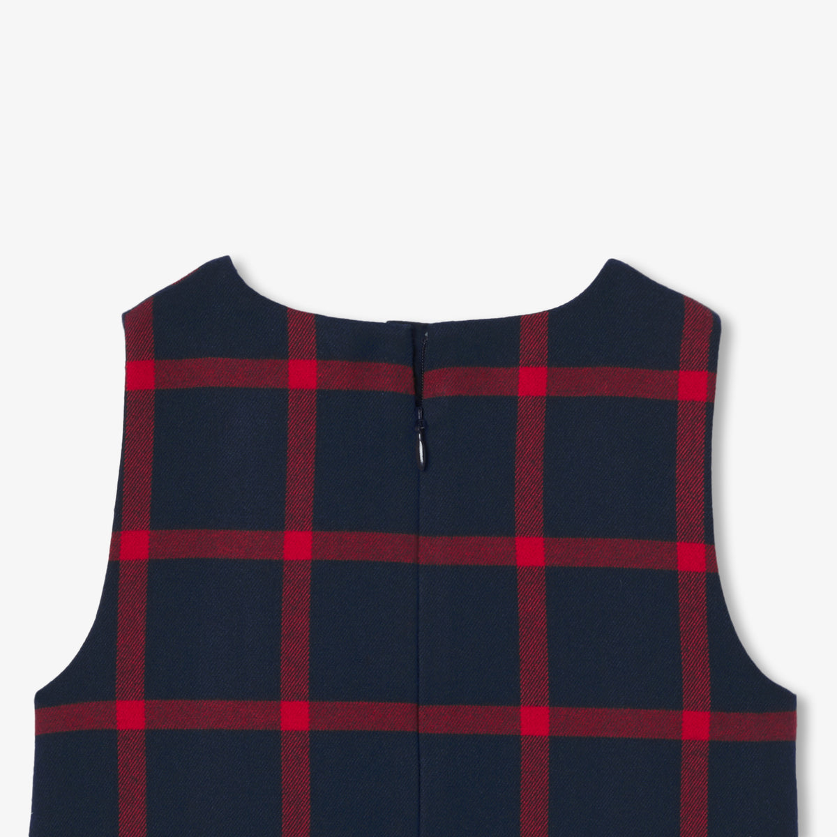 Robe Chasuble/ Ss Mches - Marine/Rouge - Fille
