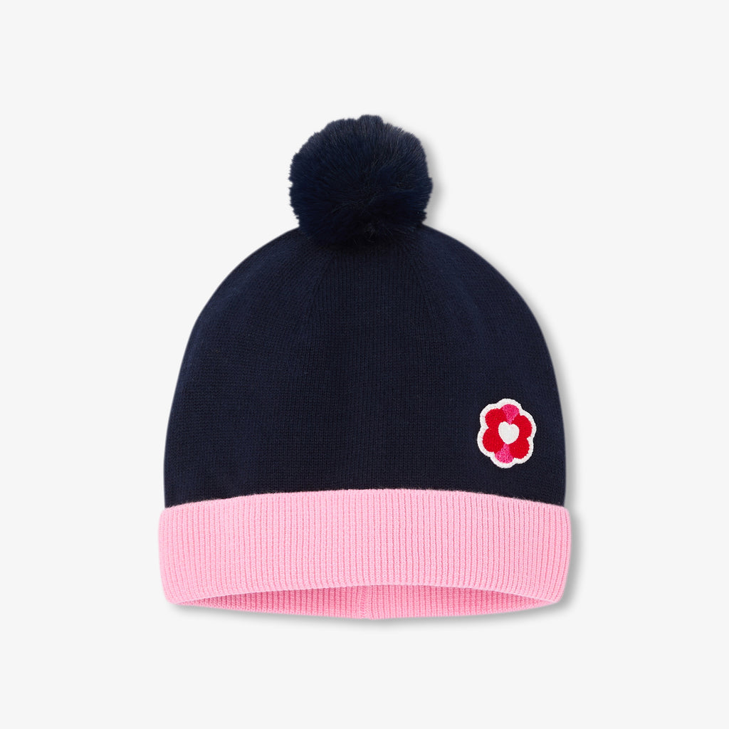 Bonnet - Marine/Rose - Fille