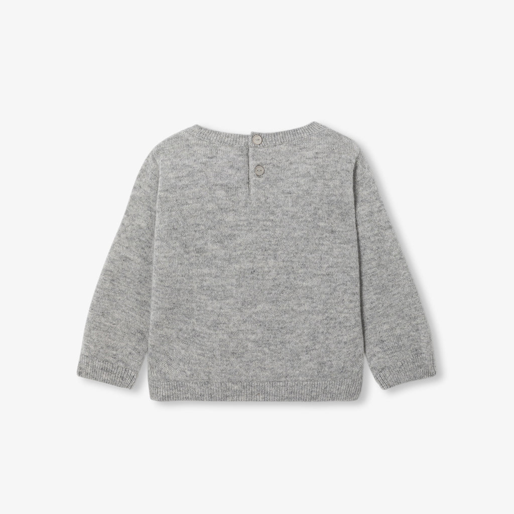 Pull Avec Manches - Gris Chine Clair - Fille