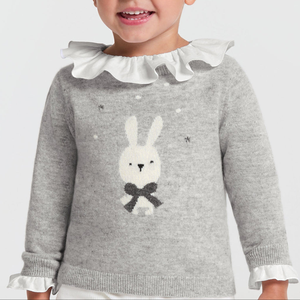 Pull Avec Manches - Gris Chine Clair - Fille