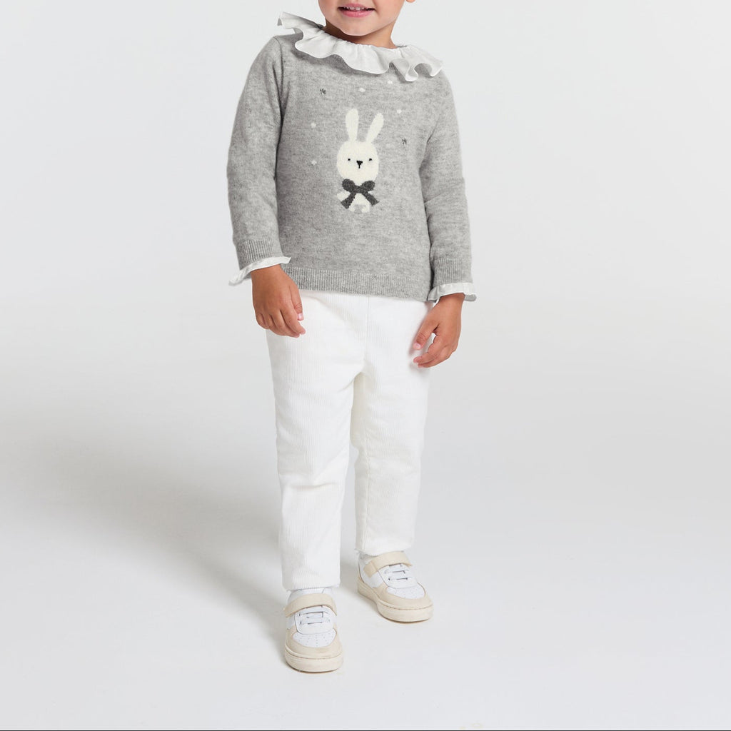 Pull Avec Manches - Gris Chine Clair - Fille