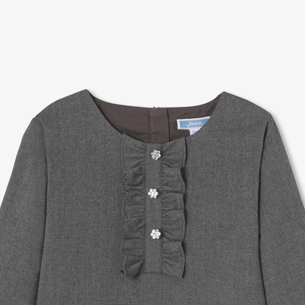Robe Avec Manches - Gris Chine - Fille