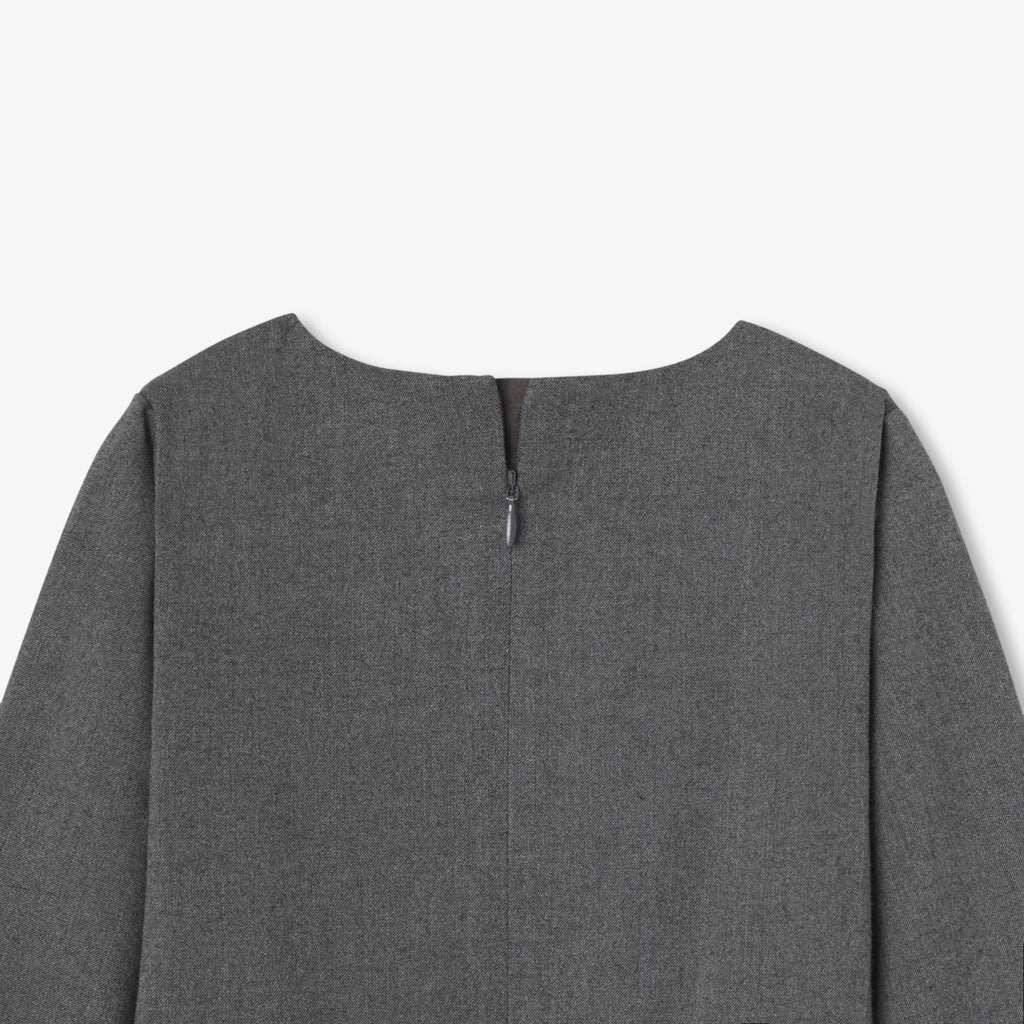 Robe Avec Manches - Gris Chine - Fille