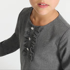 Robe Avec Manches - Gris Chine - Fille
