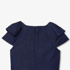 Robe Avec Manches - Denim Fonce - Fille