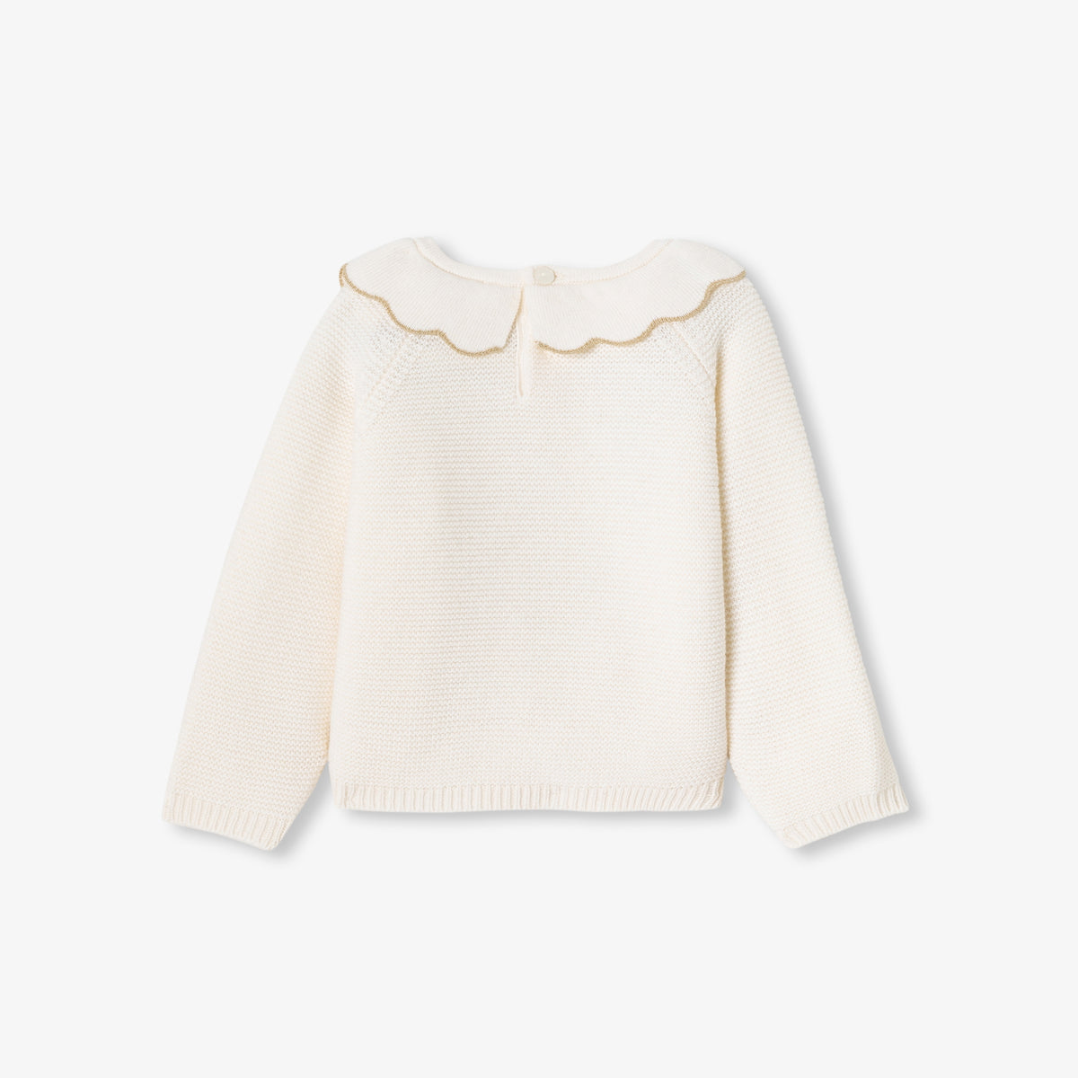 Pull Avec Manches - Blanc Doux - Fille