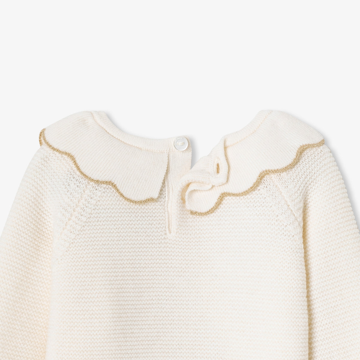 Pull Avec Manches - Blanc Doux - Fille
