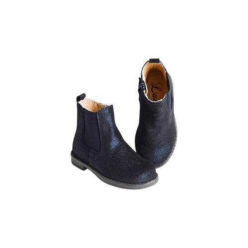 Boots Louison Souples Resistantes Nubuck Marine Irisé - Mixte