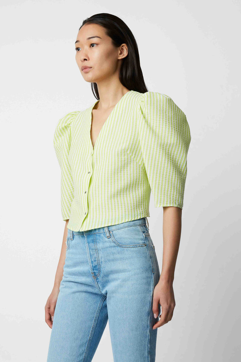 BLOUSE CONSTANCE HOCKNEY CITRON