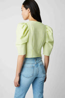 BLOUSE CONSTANCE HOCKNEY CITRON