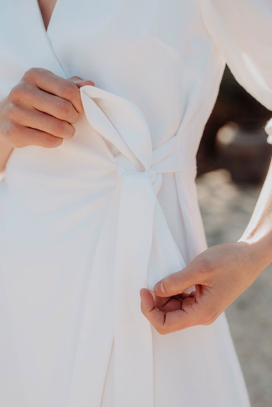 Adelia White Dress