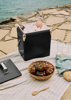 Cooler Retro - Nevera Portátil 13L Térmica Con Abridor De Botellas - Negro