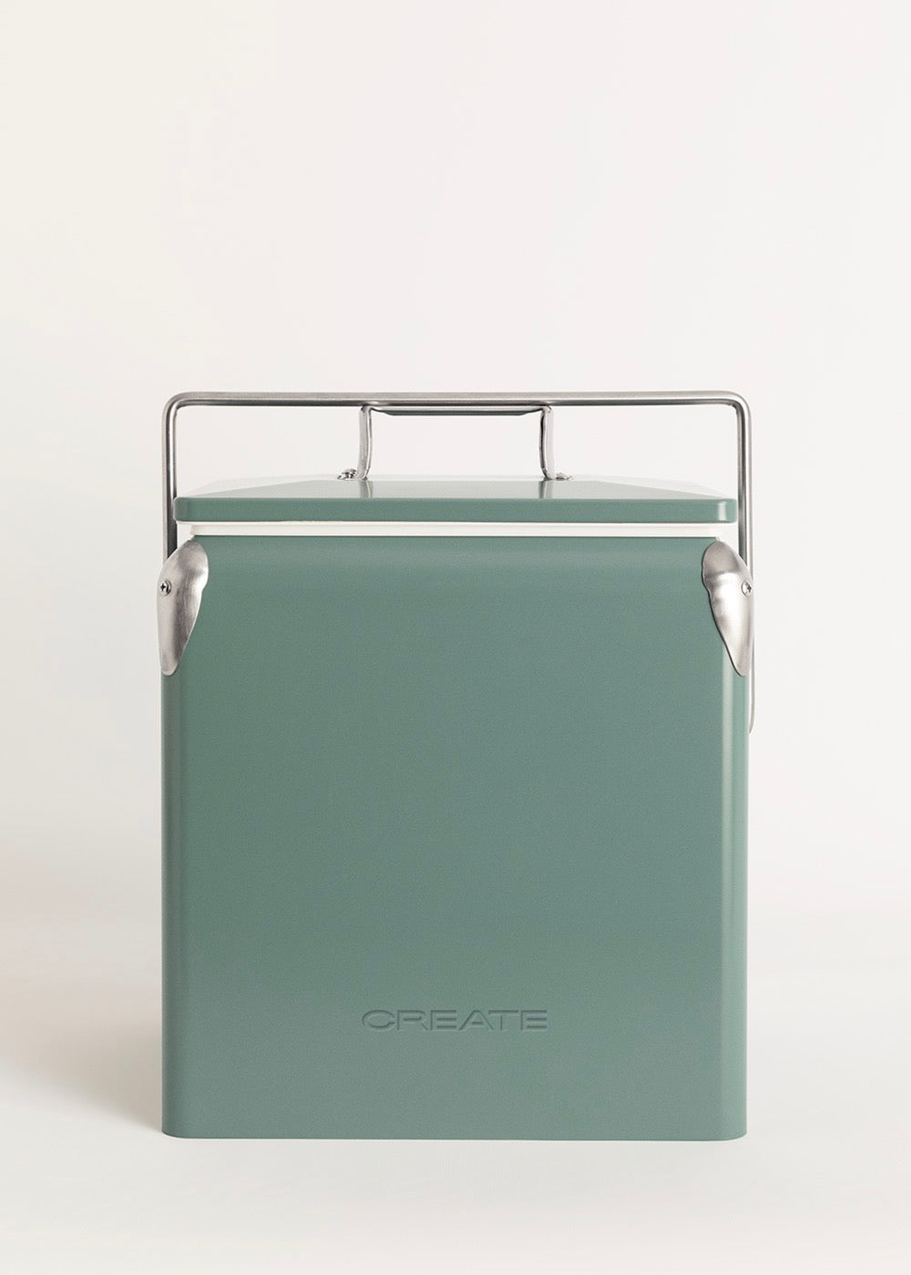 Cooler Retro - Glacière Thermique Portable 13L Avec Décapsuleur - Vert Sauge