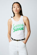 CAMISETA DE TIRANTES ARCHIE SUNRISE BLANCO