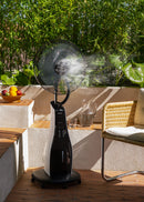 Air Mist - Ultra-Quiet Oscillating Nebulizing Fan - White / Black