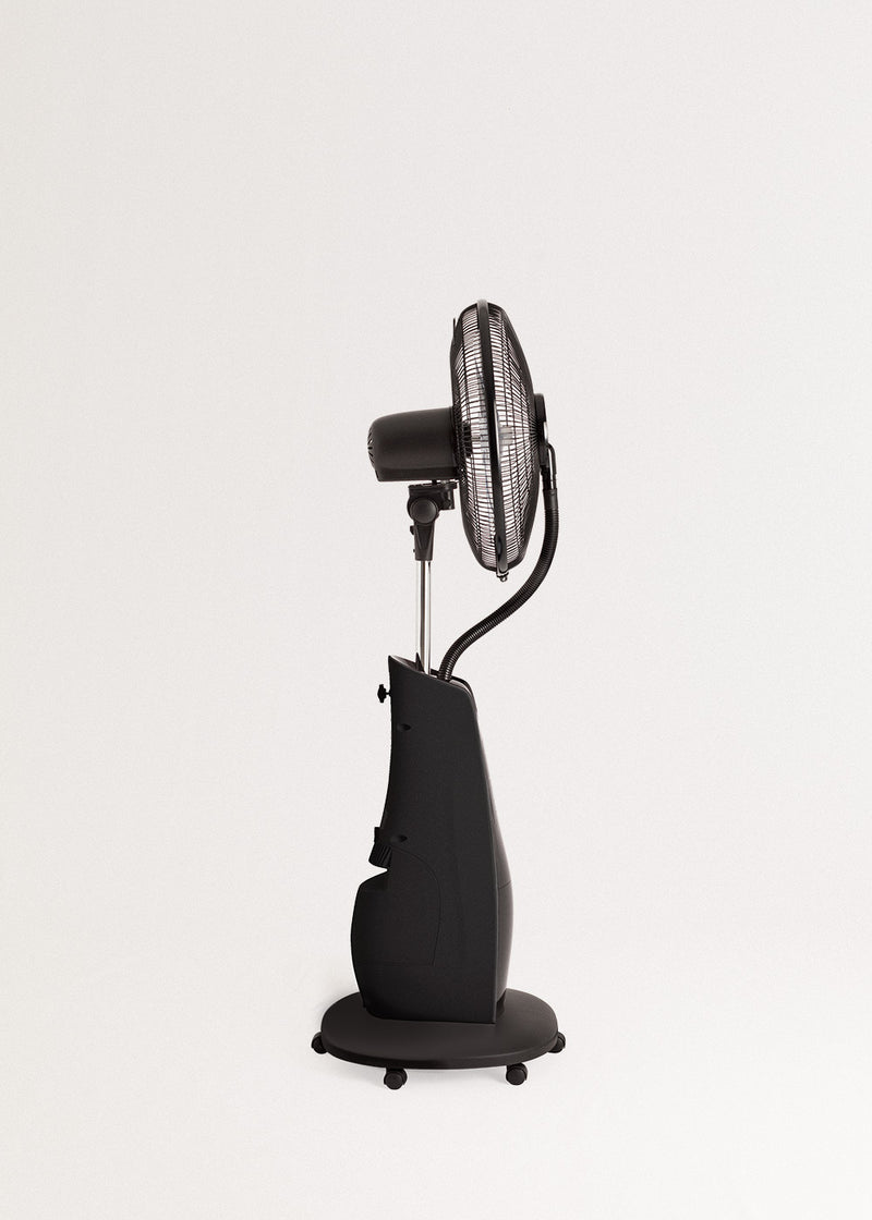 Air Mist - Ultra-Quiet Oscillating Nebulizing Fan - Black