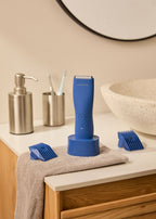 Barber Studio - Recortadora Inalámbrica Resistente Al Agua Para Rostro & Cuerpo - Azul Cobalto