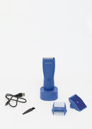 Barber Studio - Recortadora inalámbrica impermeable para rostro y cuerpo - Azul cobalto