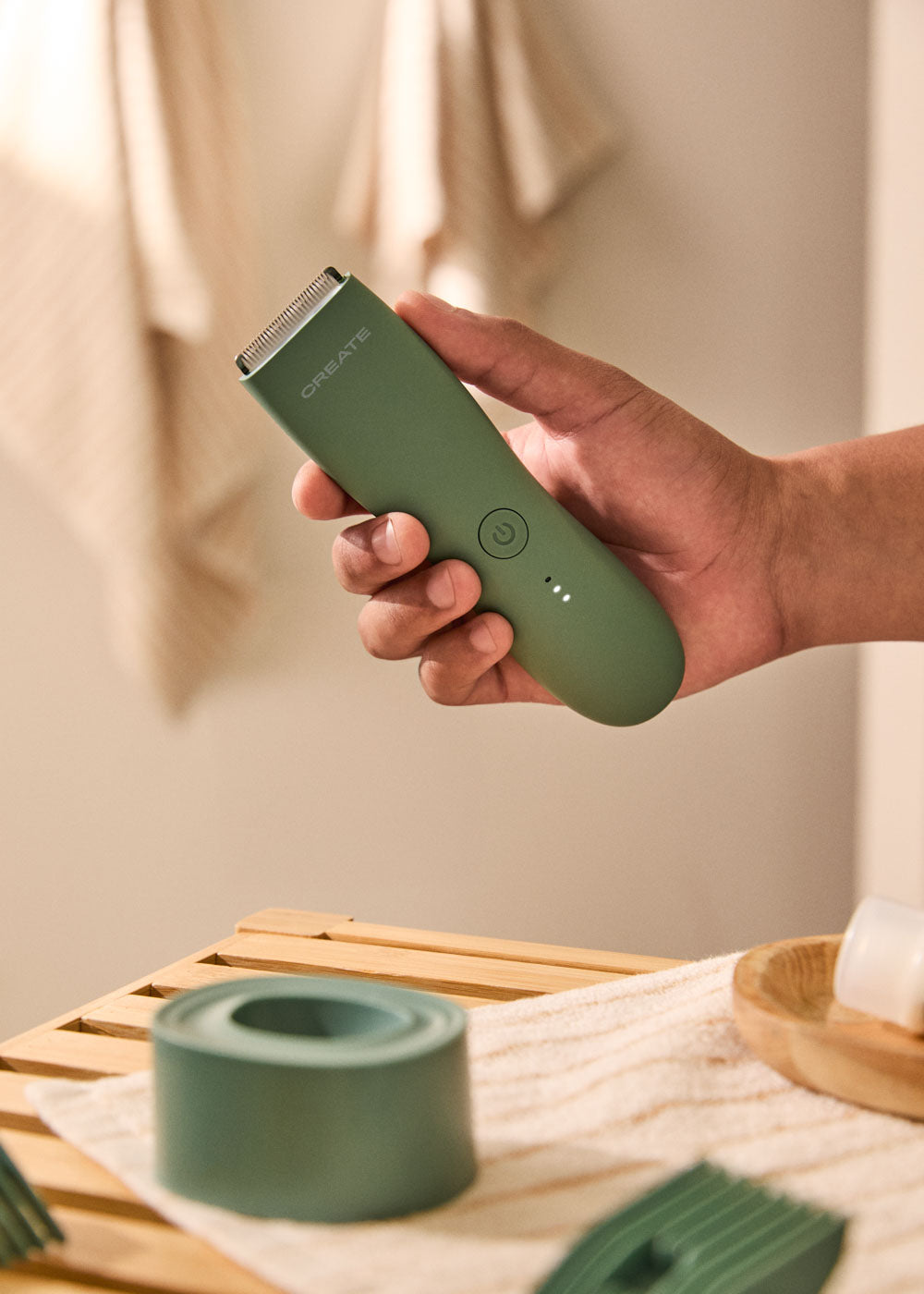 Barber Studio - Cortapelos inalámbrico resistente al agua para rostro y cuerpo - Salvia