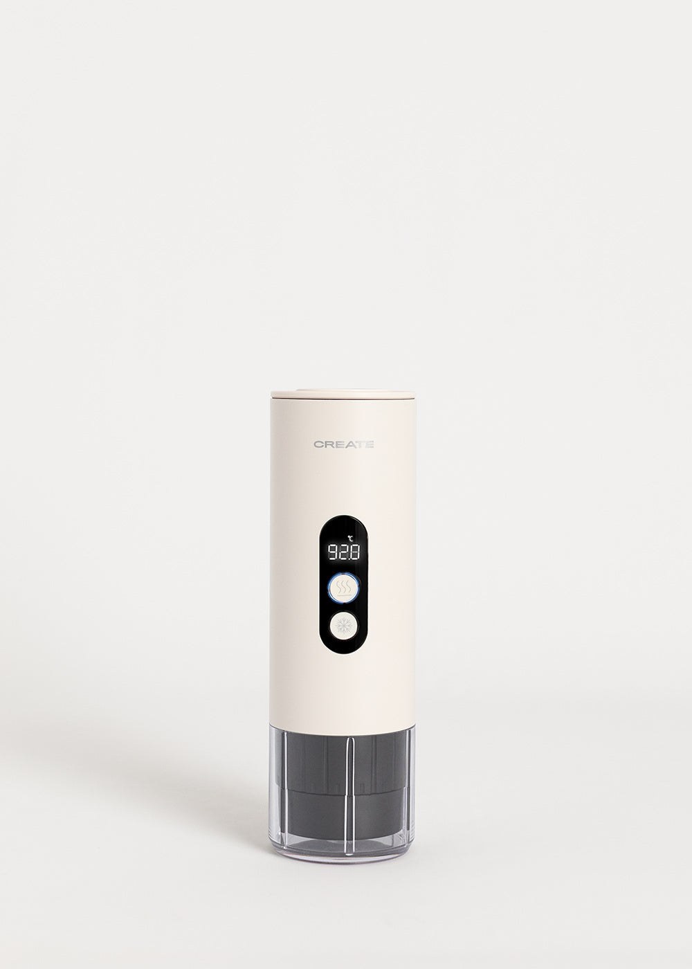 Thera Move - Cafetera espresso portátil de 15 bares para cápsulas y café molido - Blanco roto