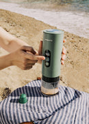 Thera Move - 15 Bar Portable Espresso Coffee Maker For Capsules & Ground Coffee - Sage Green