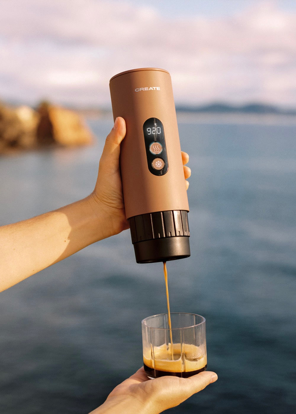 Thera Move - Cafetière Espresso Portable 15 Bars Pour Capsules Et Café Moulu - Avec Mallette De Transport - Moka