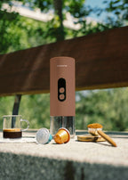 Thera Move - Cafetière Espresso Portable 15 Bars Pour Capsules Et Café Moulu - Avec Mallette De Transport - Moka
