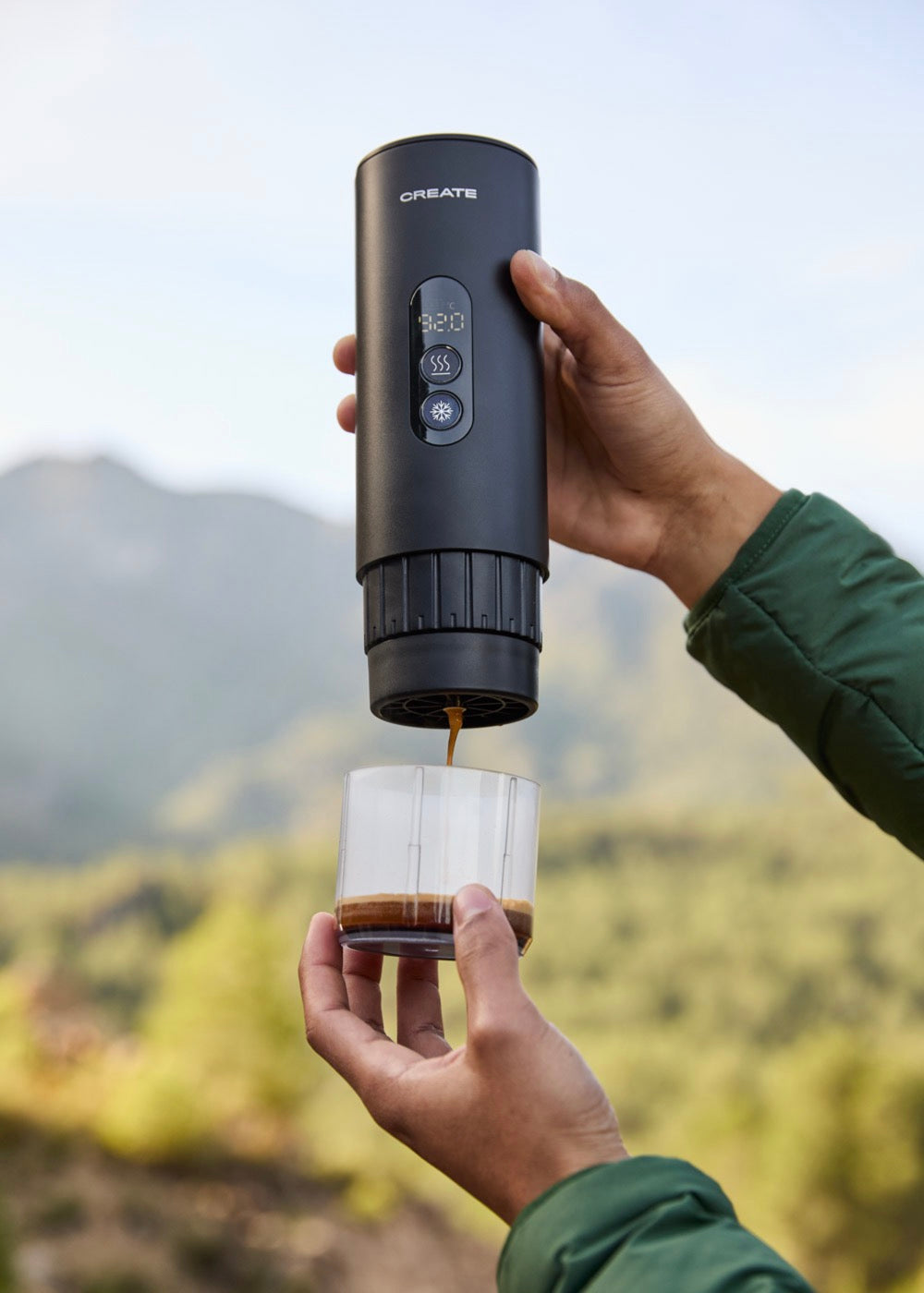 Thera Move - Cafetière Espresso Portable 15 Bars Pour Capsules Et Café Moulu - Noir