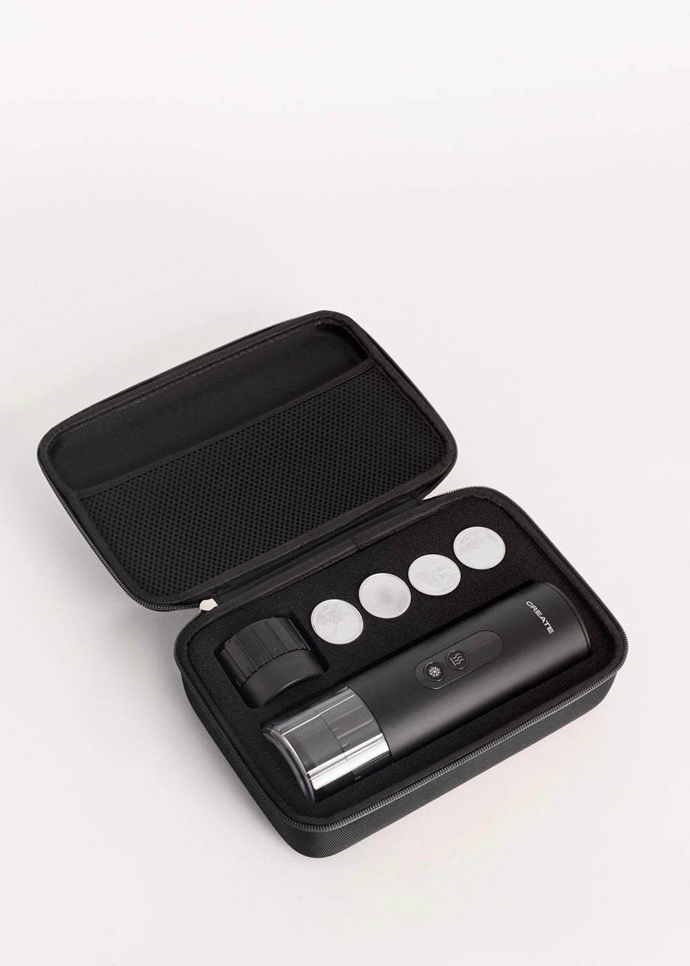 Thera Move - Cafetière Espresso Portable 15 Bars Pour Capsules Et Café Moulu - Avec Mallette De Transport - Noir