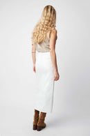 JUPE MONA DENIM BLANC
