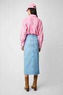 JUPE MONA DENIM CIEL WASHED