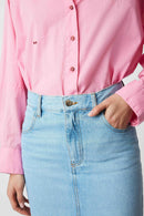 JUPE MONA DENIM CIEL WASHED
