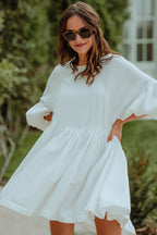 Vestido Élisé Blanco Algodón