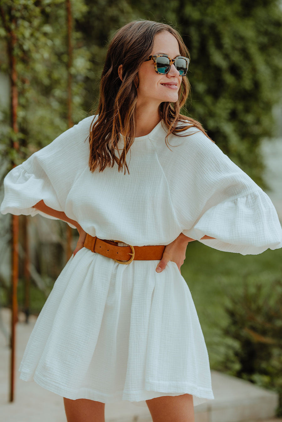 Vestido Élisé Blanco Algodón
