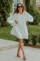 Robe Élisé Blanc Coton
