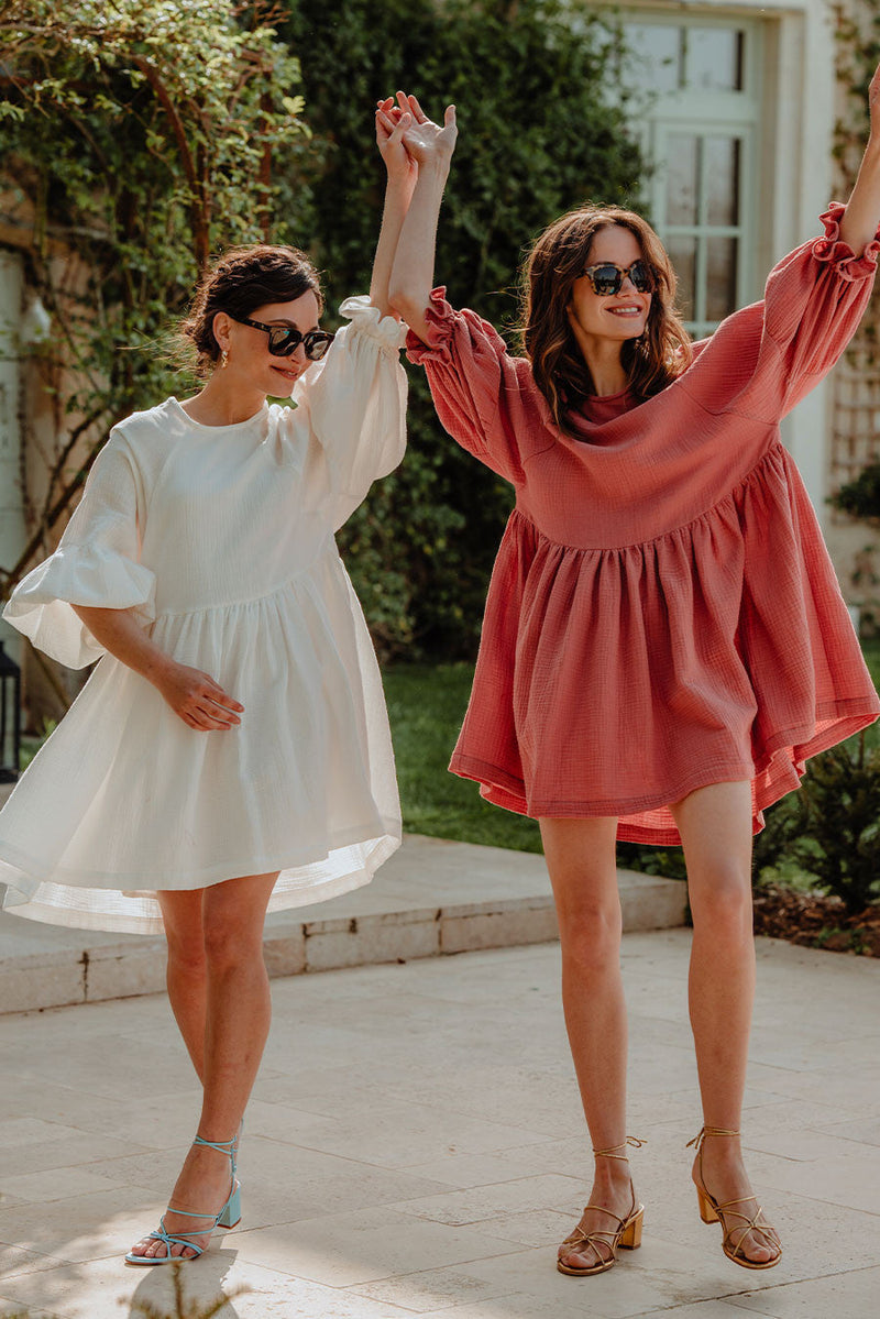 Robe Élisé Blanc Coton