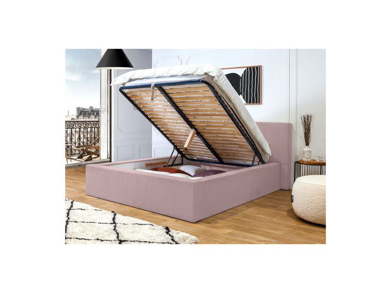 Lit Coffre Rangement Xl - Nihad - Rose