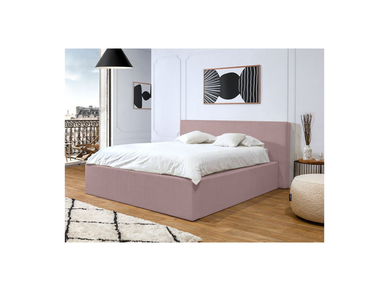 Lit Coffre Rangement Xl - Nihad - Rose