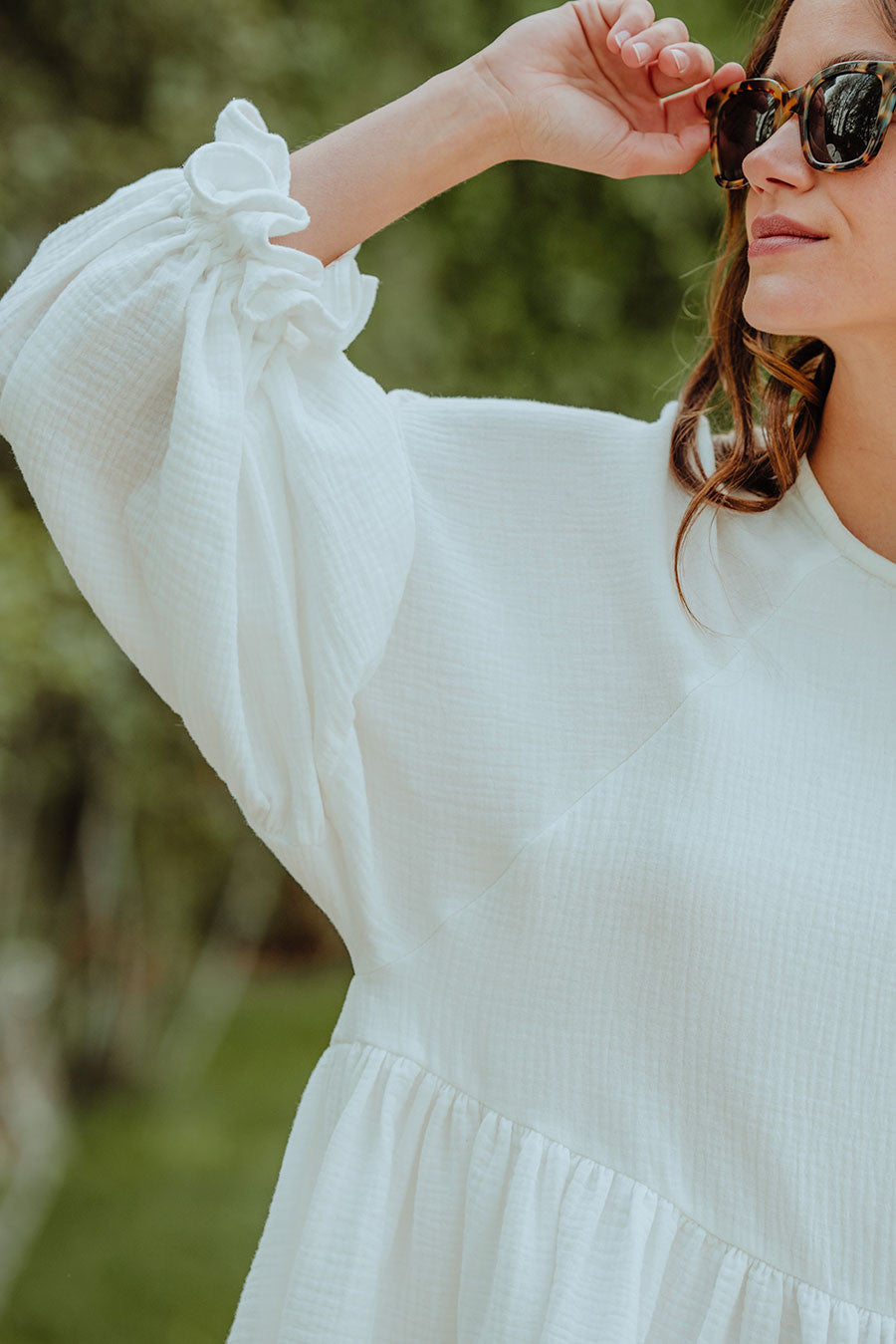 Vestido Élisé Blanco Algodón