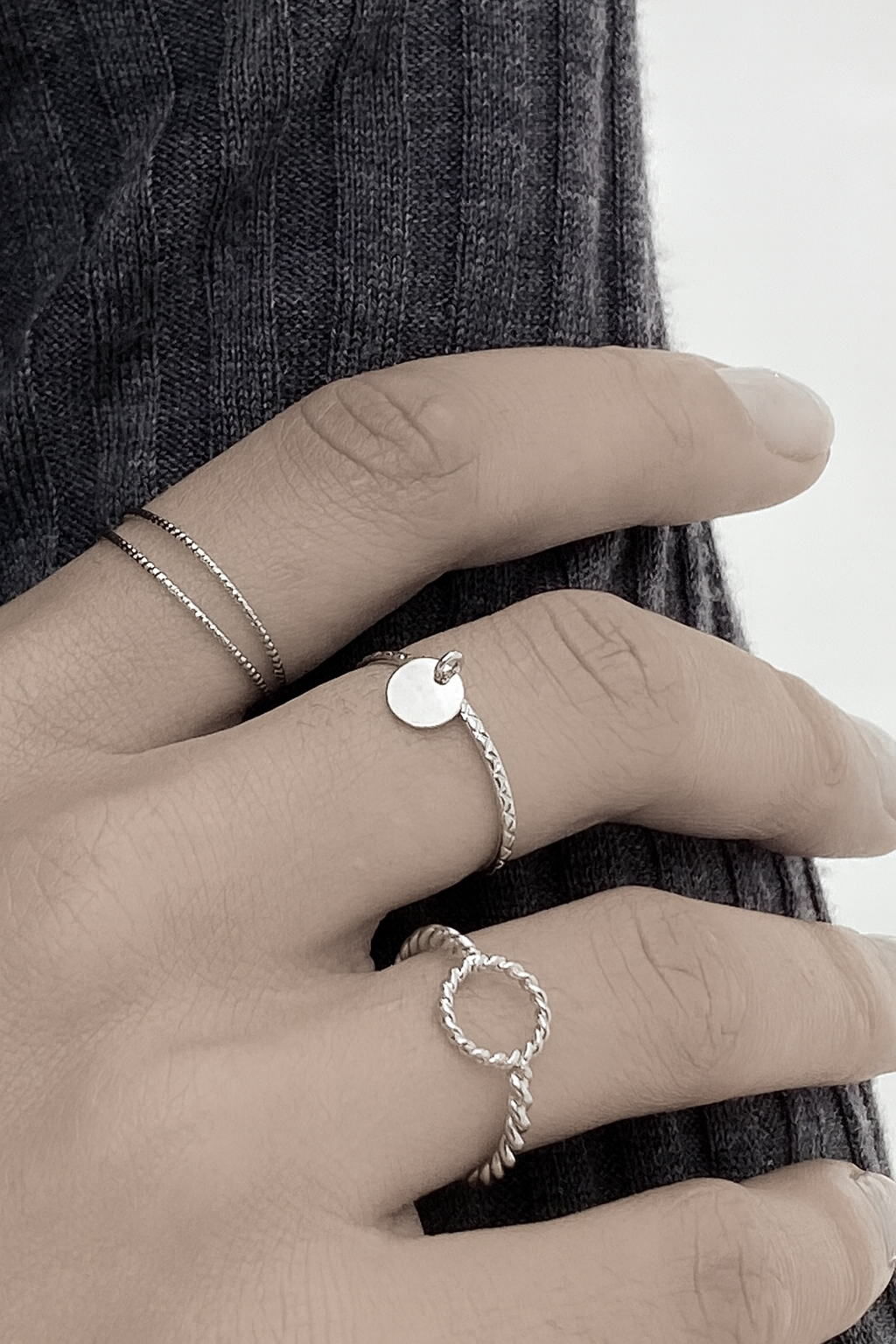 Palladierad ring Alba