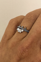 Bague Fleurae palladiée