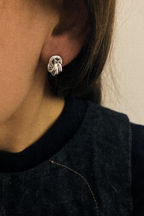 Pendientes Nicole con baño de paladio