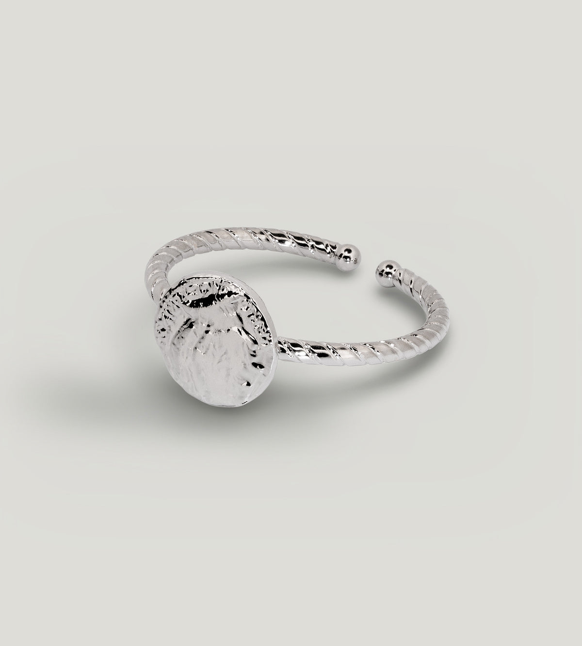 Anillo Esther con baño de paladio