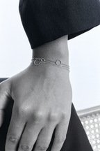 Palladiniertes Armband Micha